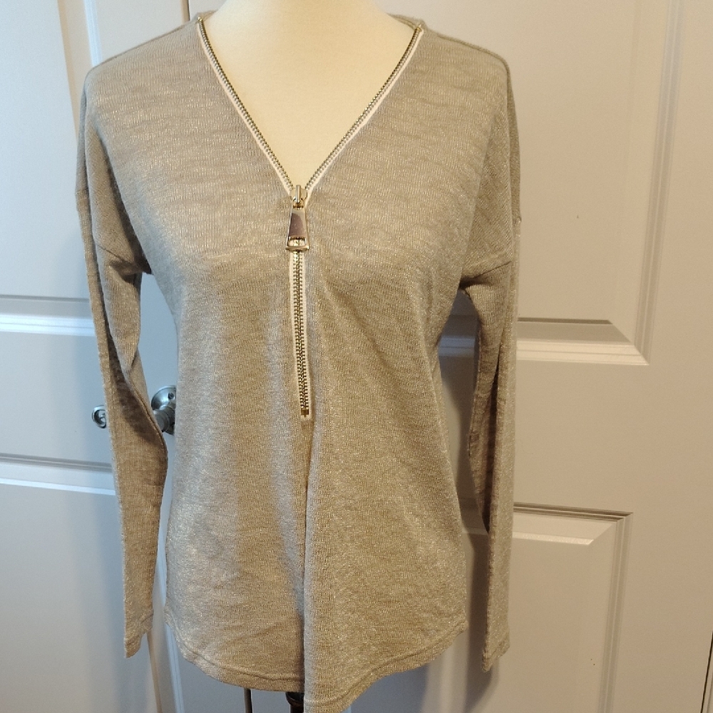 Soft Surroundings Beige Long Sleeve Top